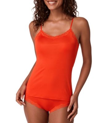 Women's Soft Silk Lace-Trim Camisole