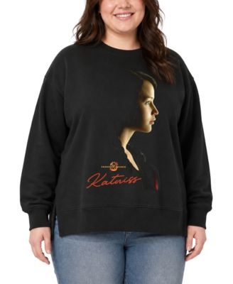 Plus Size Katniss Portrait Fleece Sweatshirt