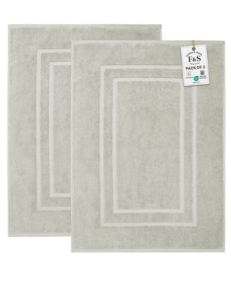 Cotton Super Absorbent Terry 2-Piece Bath Mat Set