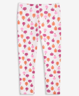Toddler Girls' 12M-5T Pumpkin-Print Pants
