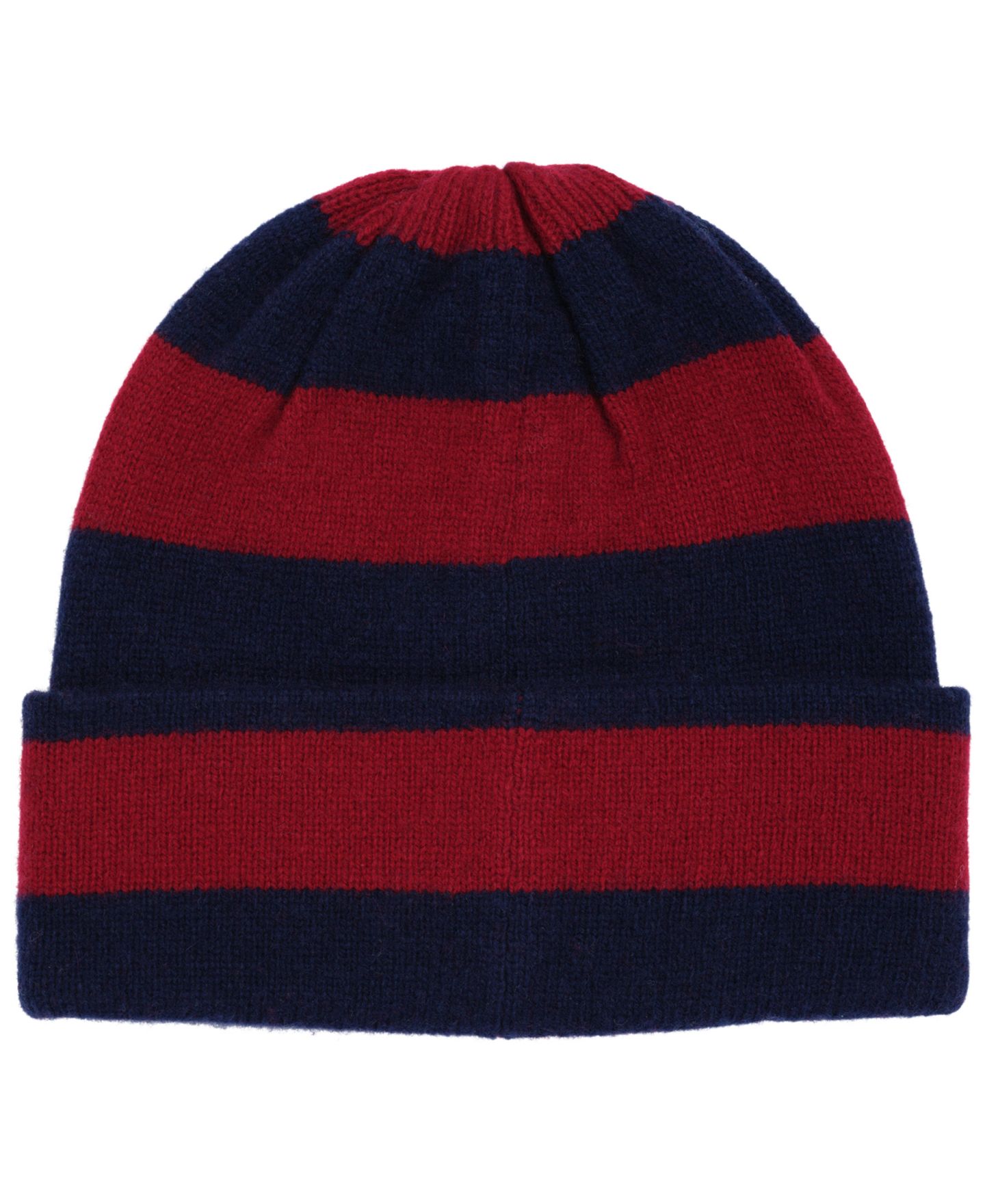 Мужская шапка Polo Ralph Lauren Rugby Stripe Beanie, цвет: Тёмно-синий / Красный — фото 2