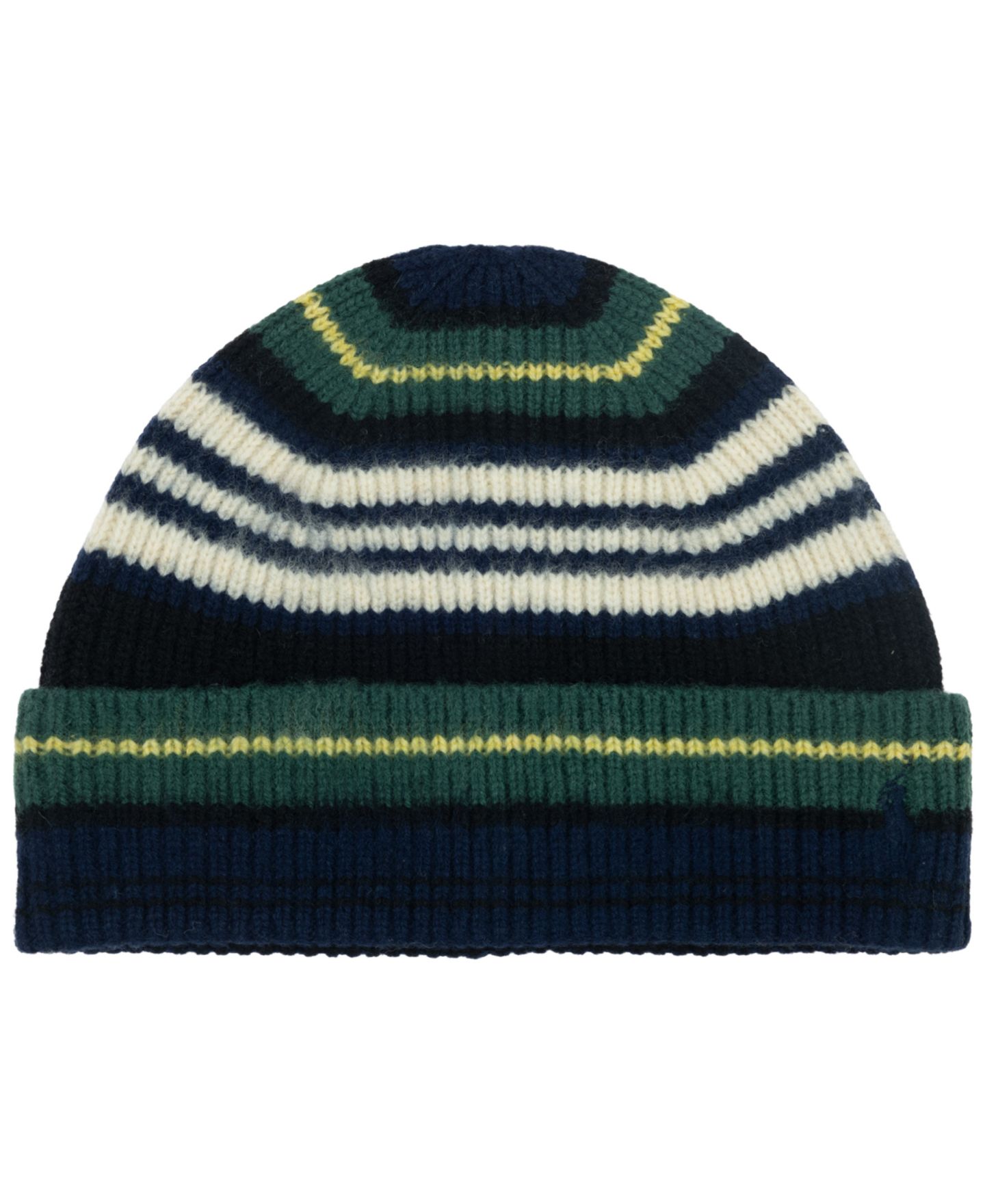 Мужская шапка Polo Ralph Lauren Tartan Stripe Beanie, цвет: Dressgordon — фото 1
