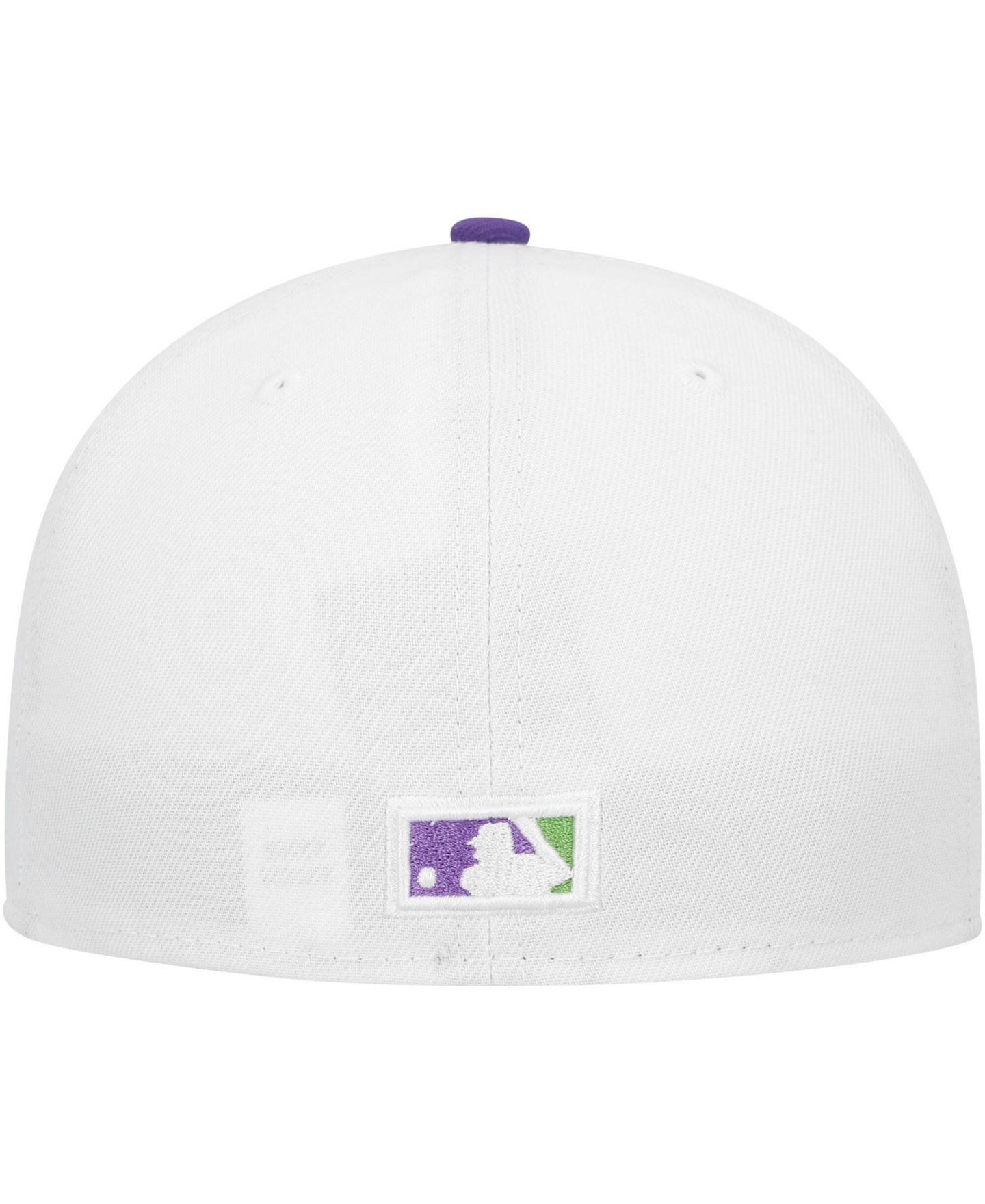 Мужская кепка New Era White Florida Marlins Side Patch 59FIFTY Fitted Hat — фото 4