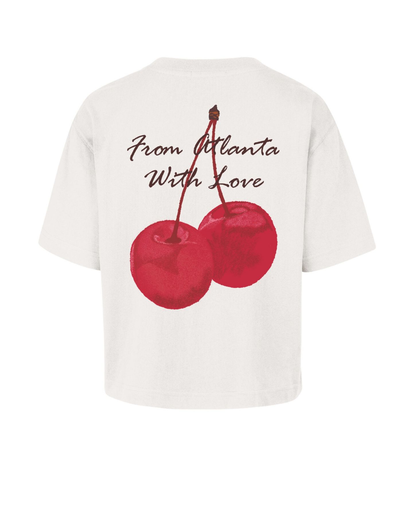 Женская футболка '47 Brand Cream Atlanta Hawks Love Letter Reed City — фото 3