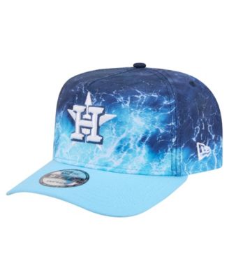 Men's Light Blue Houston Astros Deep Water Pre-Curved 9FIFTY A-Frame Snapback Hat