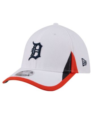 Men's White Detroit Tigers Cut n Sew 39THIRTY Flex Hat