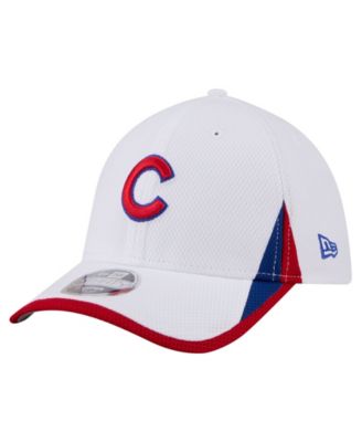 Men's White Chicago Cubs Cut n Sew 39THIRTY Flex Hat