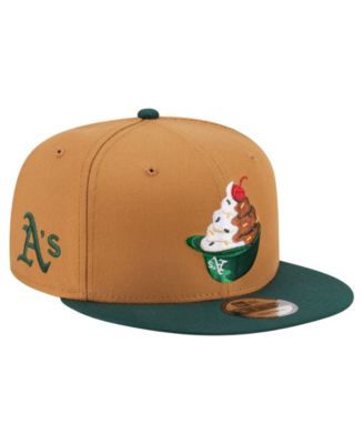 Men's Khaki/Green Athletics Ice Cream 9FIFTY Snapback Hat