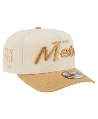 Men's Cream New York Mets Herringbone 9FIFTY A-Frame Snapback Hat