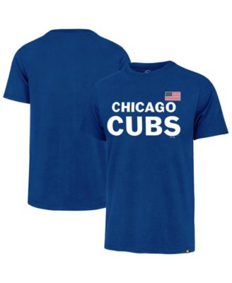 Men's Royal Chicago Cubs Heritage U.S. Flag T-Shirt