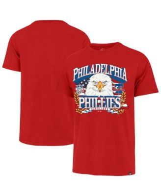 Men's Red Philadelphia Phillies Americana Eagle T-Shirt