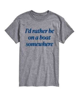 Men's Instant Message On Boat Somewhere Graphic T-Shirt