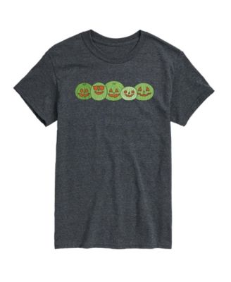 Men's Instant Message Watermelon Jackolantern Faces Graphic T-Shirt