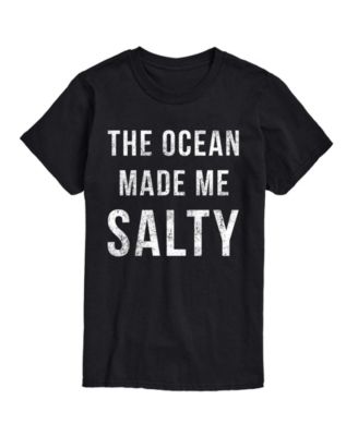 Men's Instant Message The Ocean Made Me Salty Graphic T-Shirt