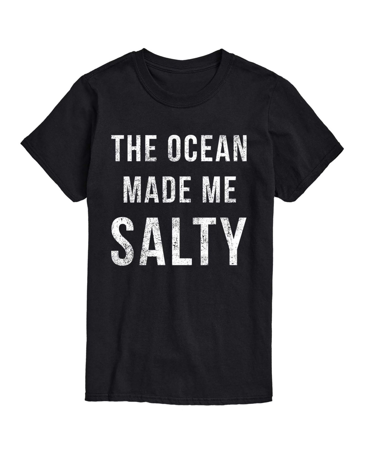 Мужская футболка AIRWAVES Instant Message The Ocean Made Me Salty Graphic, цвет: Чёрный — фото 1