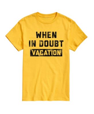 Men's Instant Message When In Doubt Vacation Graphic T-Shirt