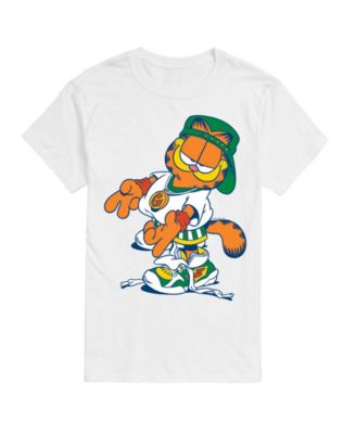 Men's Garfield Streetwear Peace Sign Graphic T-Shirt