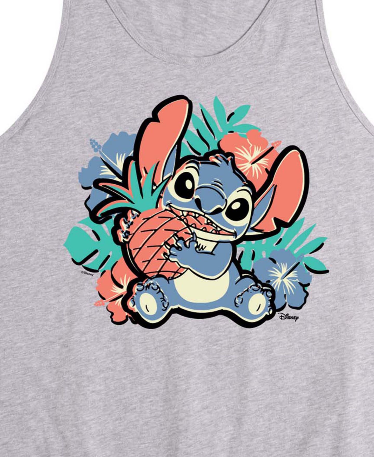 Мужской топ AIRWAVES Lilo And Stitch Pineapple Stitch Graphic, цвет: Меланжевый — фото 3