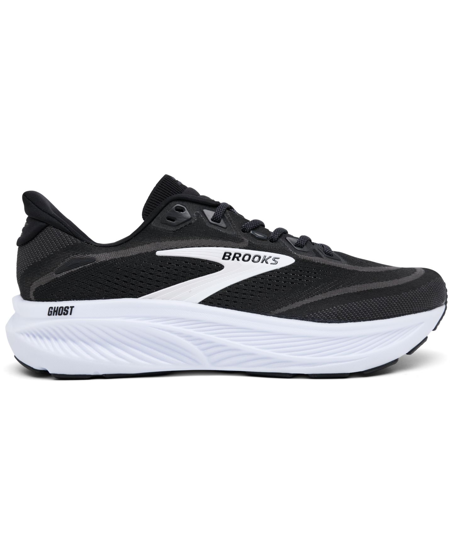 Мужские кроссовки Brooks Ghost 18 Running, цвет: Чёрный / Серый — фото 2