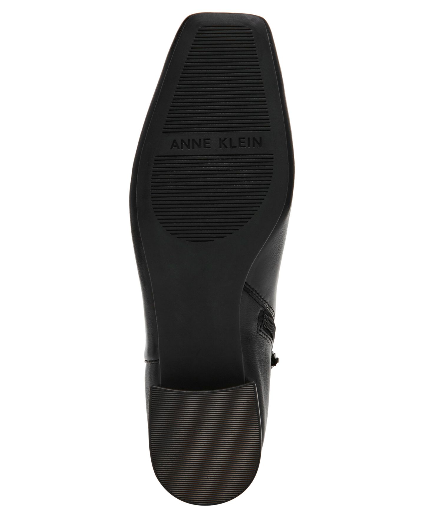 Женские ботинки Anne Klein Raspy Zipper Casual Booties, цвет: Чёрный гладкий — фото 5