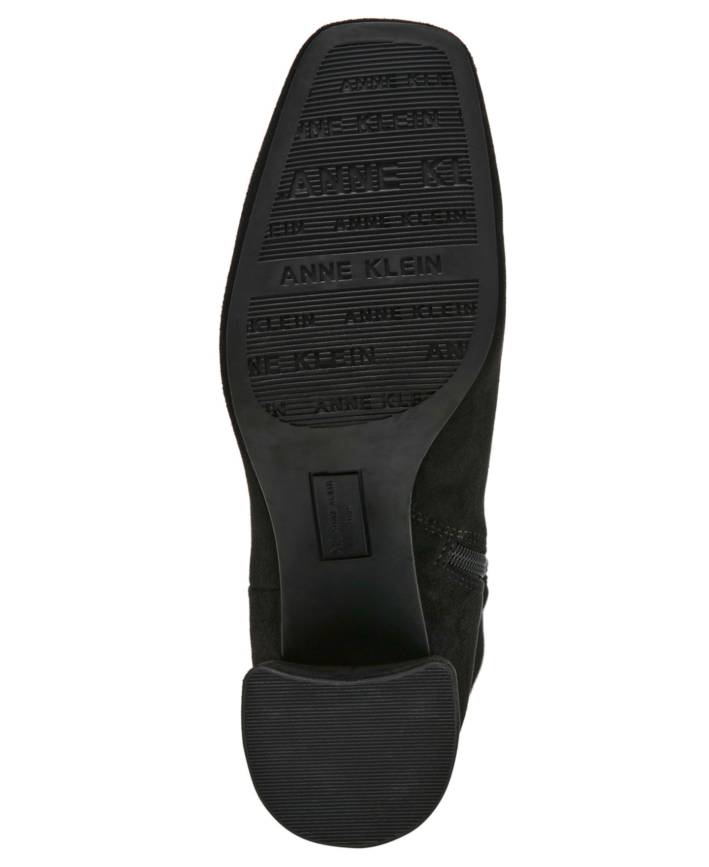 Женские ботинки Anne Klein Lory Block Heel Tall, цвет: Чёрный замшевый — фото 6