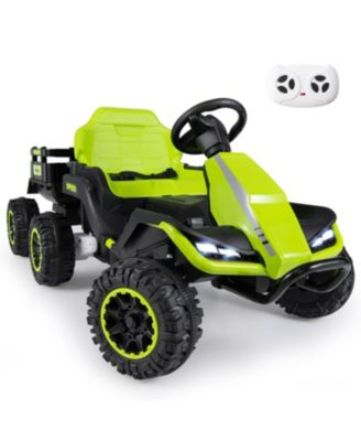 Kid's Tractor Ride-On 24V with Detachable Trailer and Music System