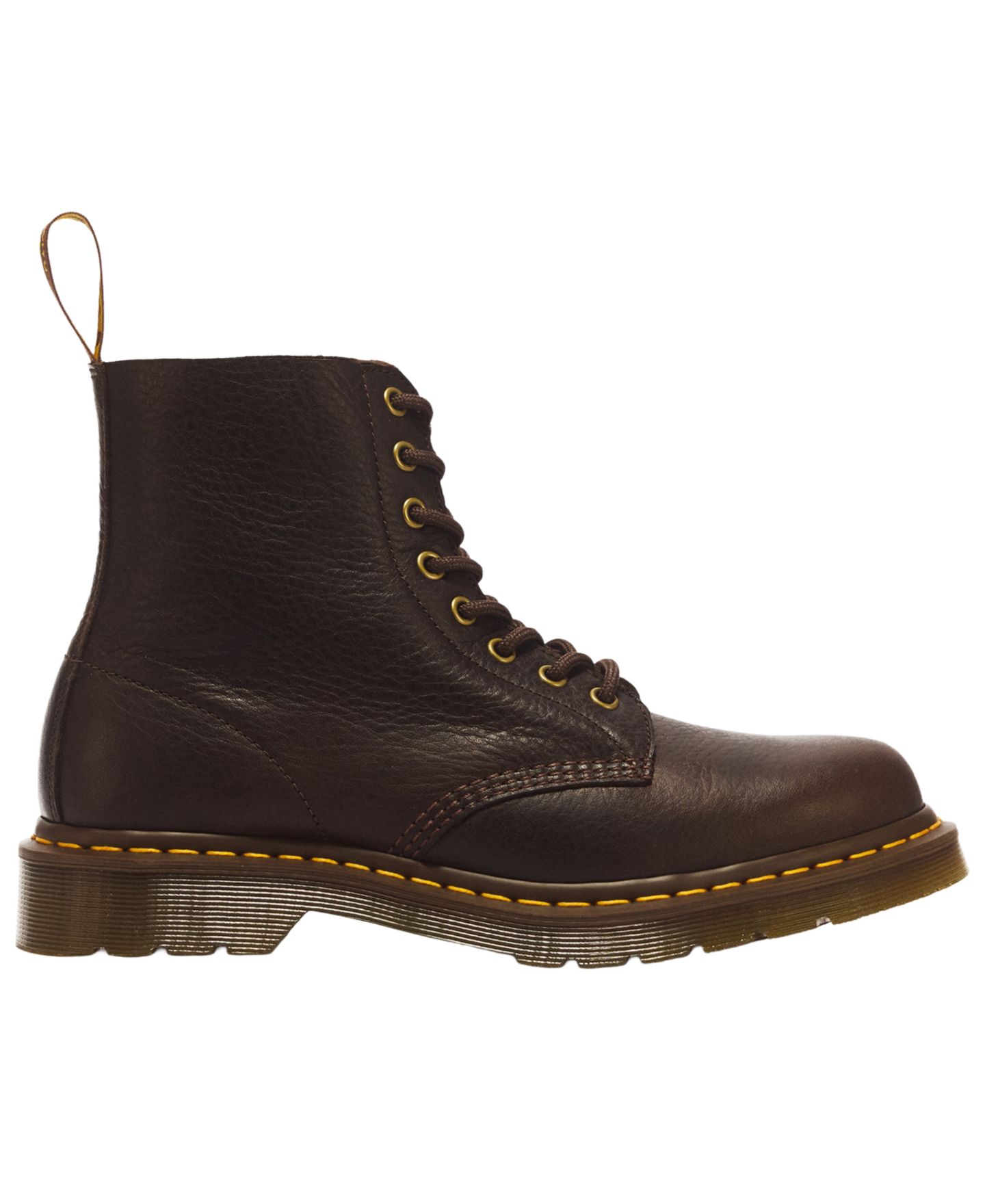 Мужские ботинки Dr. Martens 1460 Pascal на 8 люверсов с круглым носком, цвет: Коричневый — фото 2