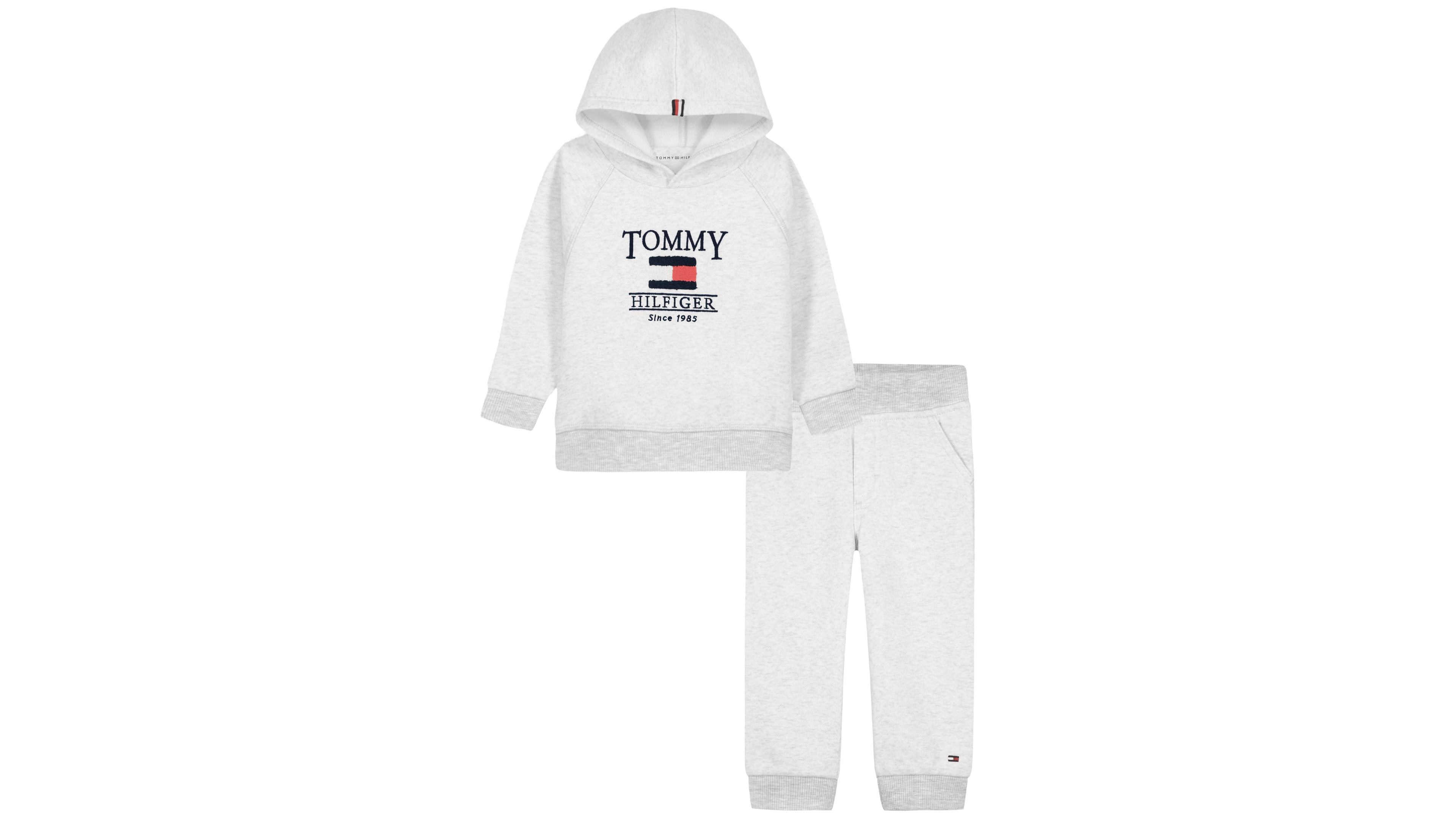 Tommy Hilfiger Baby Boys' Logo Fleece Hoodie and Jogger Pants Set, 2-Piece Set