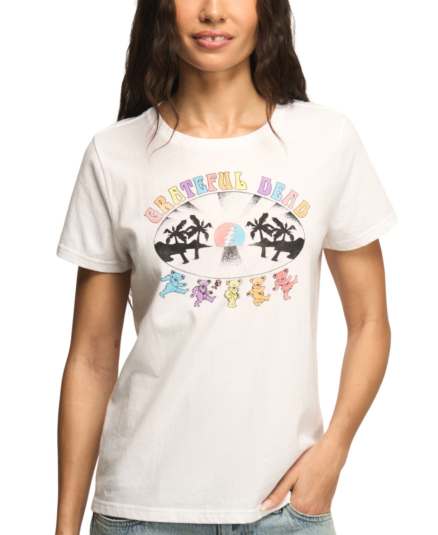 Женская футболка Lucky Brand Grateful Dead Graphic Crewneck, цвет: Яркий белый — фото 2