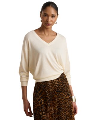 Women's Long-Sleeve V-Neck Sweater
