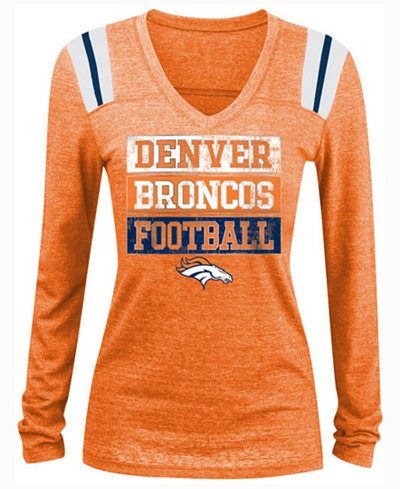 5th & Ocean Women's Denver Broncos Triple Threat Long-Sleeve T-Shirt