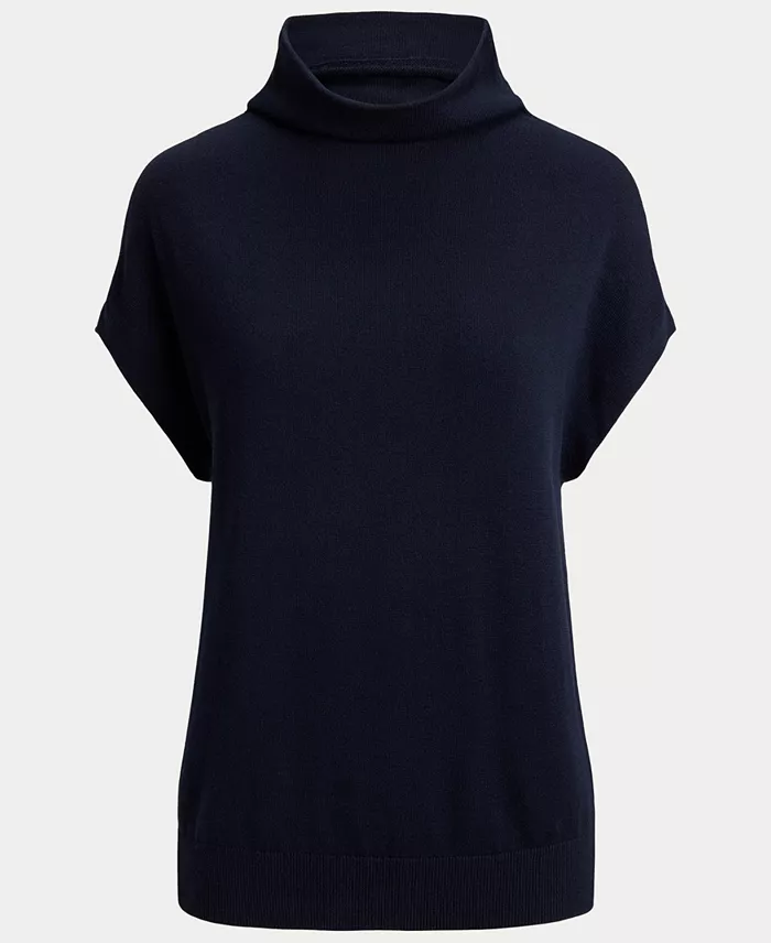 Women's Mock-Neck Cap-Sleeve Sweater - thumbnail 6