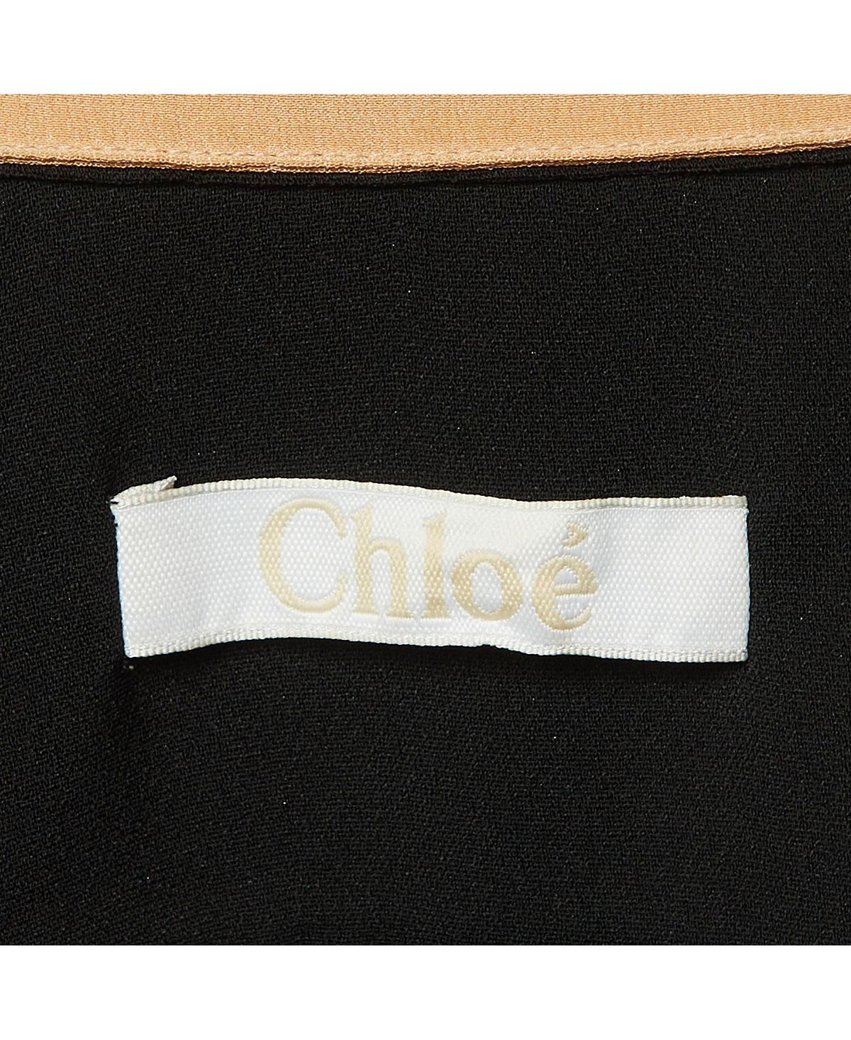 Pre-Owned Chloe Women's Crepe Neck Tie Detail Short Dress view 4 — MAYCSS fashion products