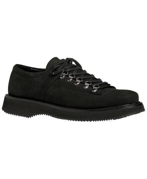 Мужские ботинки Anthony Veer Cortina Nubuck Leather Hiker Low, цвет: Карбоновый чёрный нубуковый кожаный