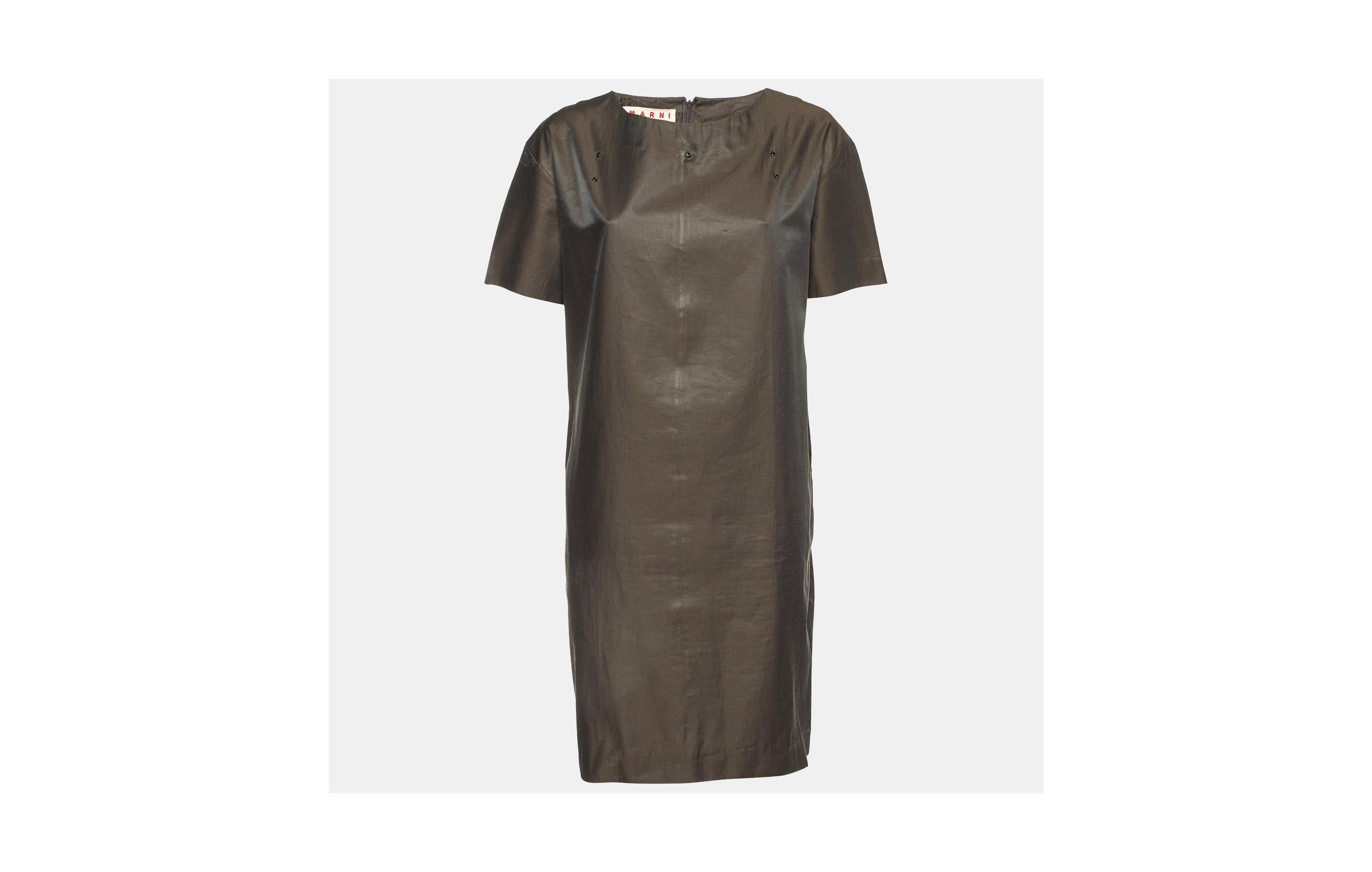 Pre-Owned Marni Women's Cotton Blend Shift Dress
