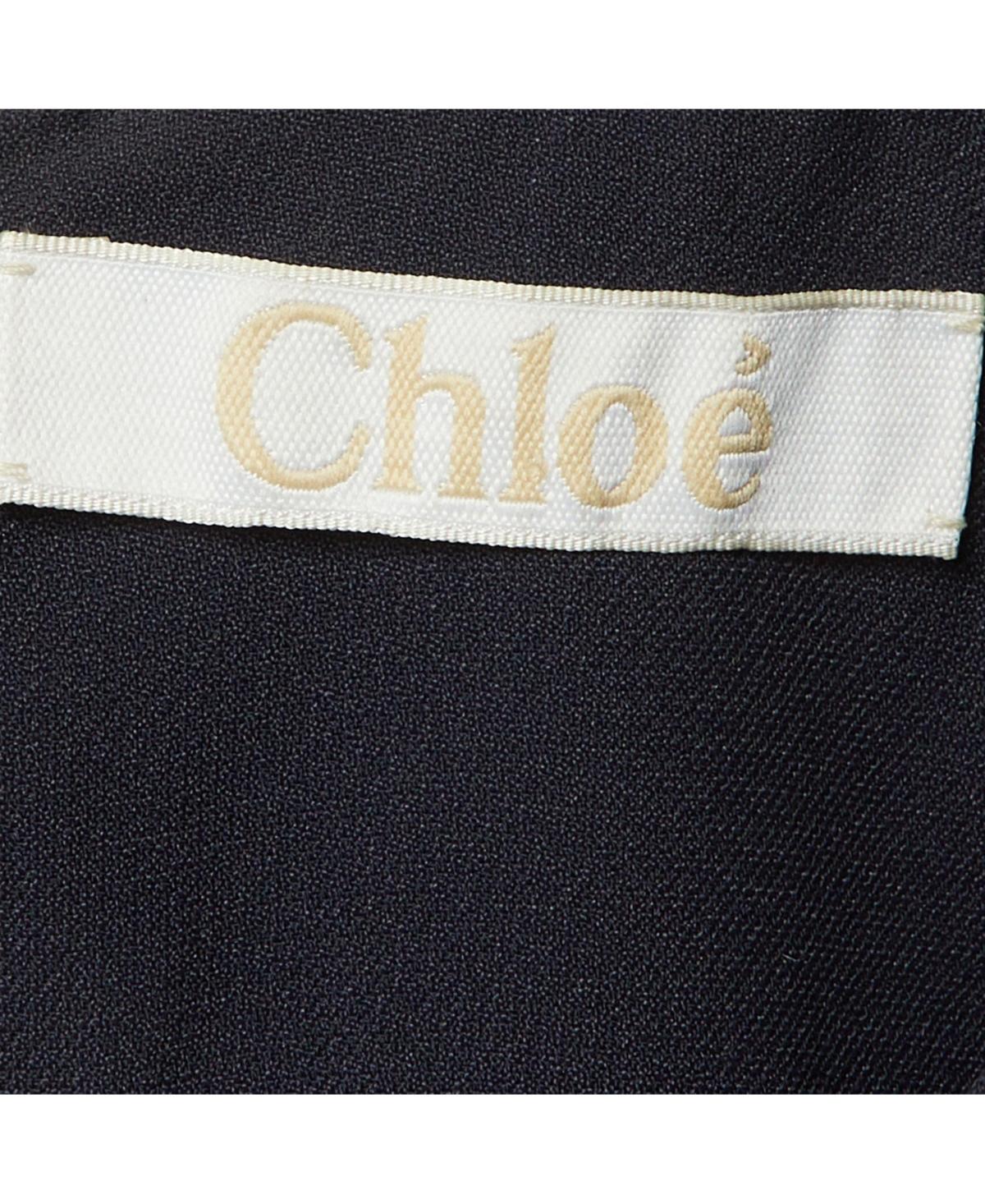 Pre-Owned Chloe Women's Crepe Flounced Sleeveless Dress