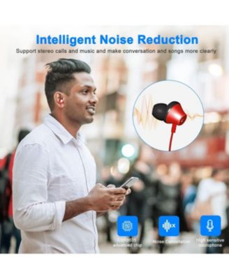 Wireless Neckband Headphones V4.2 Sweat-proof Sport Headsets Earbuds In-Ear Magnetic Neckbands Stereo Earphone
