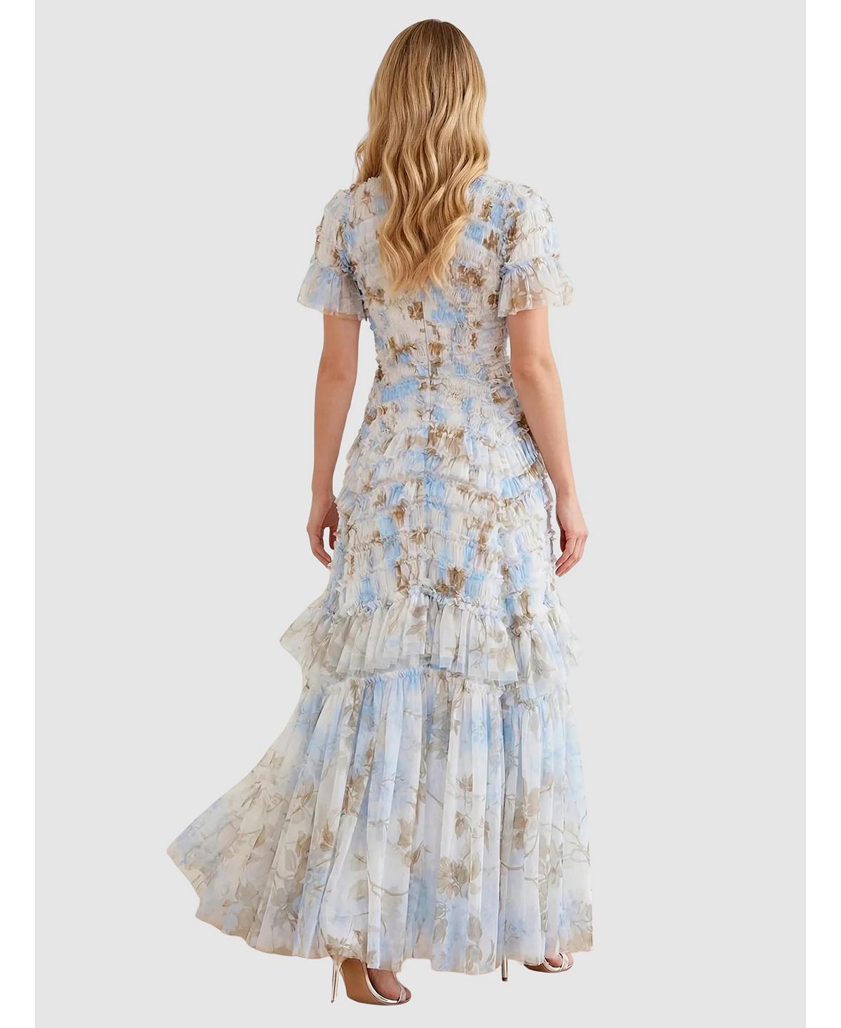 Needle & Thread Women's Wisteria Valentine Ruffle Gown view 2 — MAYCSS fashion products