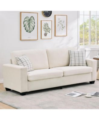 83" Modern Sofa Couches for Living Room, Corduroy 3 Seater Deep Seat Couch, Upholstered Sofa for Bedroom Apartment