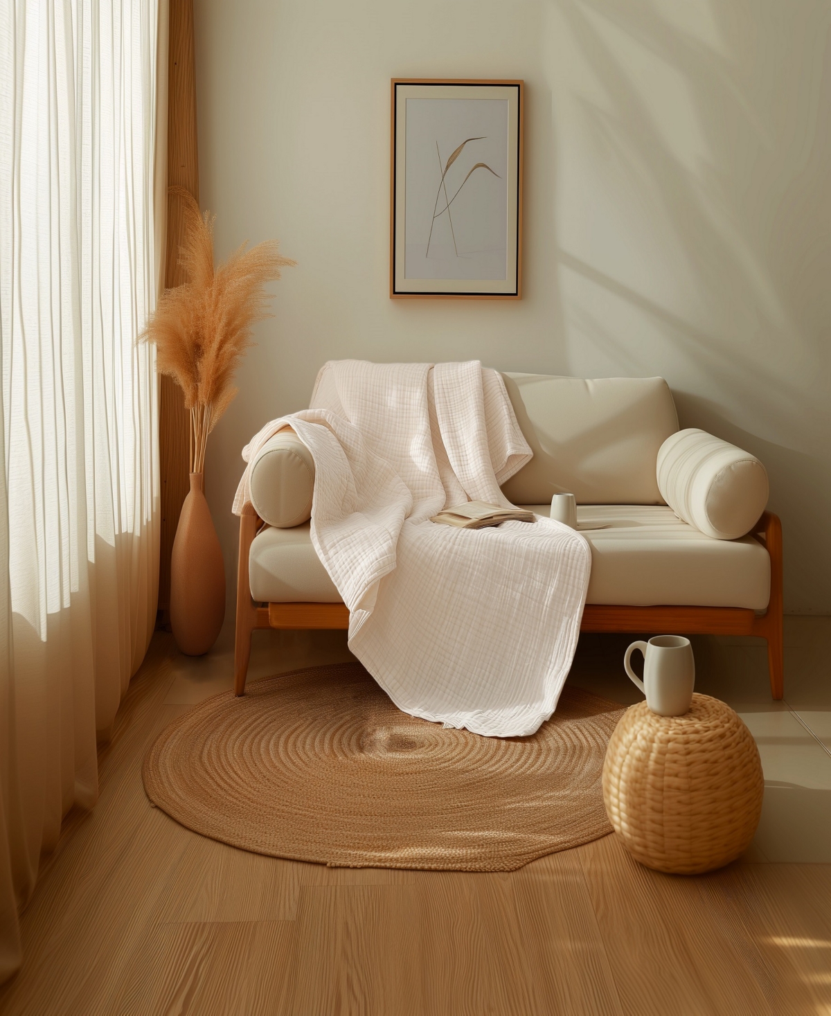 Sleep & Beyond Muslin Breathable Blanket, King/Cal King