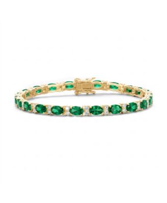 Classic Sterling Silver Vibrant Colored 4MM CZ Tennis Bracelet