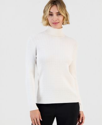 Women's Cable-Knit Turtleneck Sweater