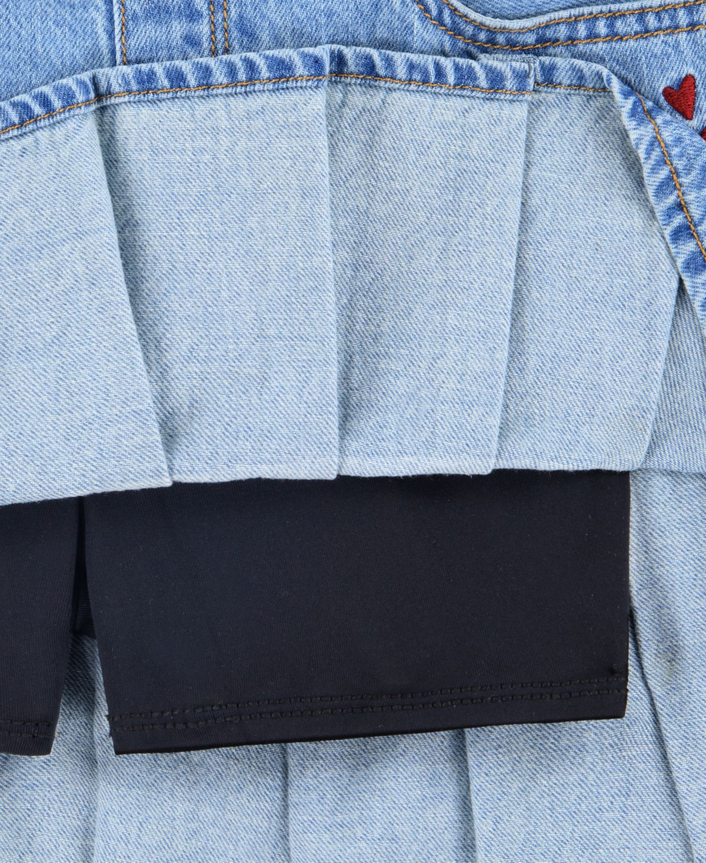 Юбка abercrombie kids Drop Waist Mini Skirt для девочек, цвет: Светлый пастельный синий — фото 3