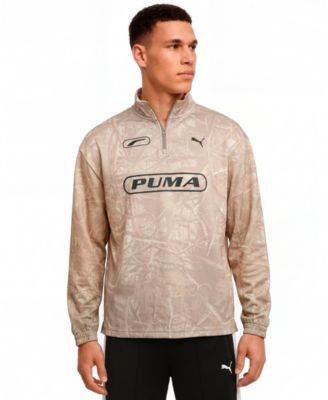 Men's Camo Graphic Half-Zip T-Shirt