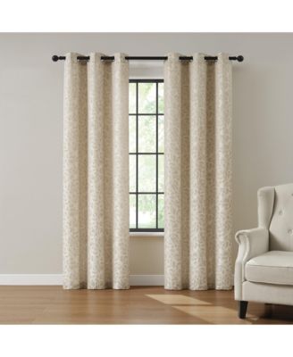 Bythe Textured Grommet Window Curtain Panel Pair 2 Piece Window Curtain