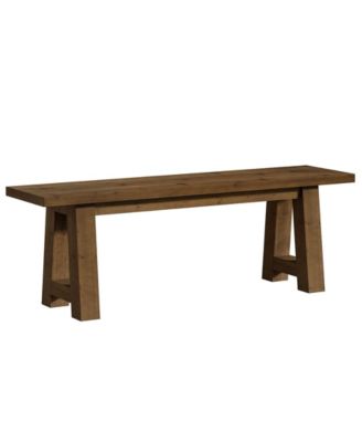 Farmhouse Entryway Bench and Shoe Storage Solid Wood
