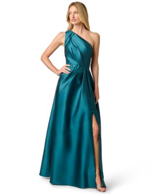 Women's Pleated Mikado Sleeveless Dress
