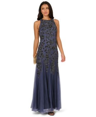 Women's Blue Embellished & Sequin Dresses