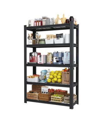 5-Tier Heavy Duty Adjustable Metal Mesh Storage Rack, 2000 Lbs Capacity