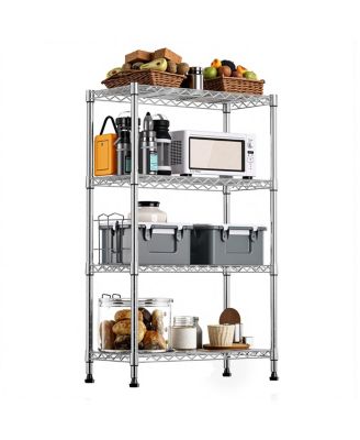 4-Tier Steel Wire Storage Shelving Unit, 1000 lbs Capacity